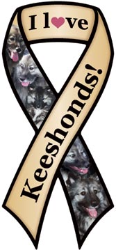 在庫限り　ドッグブリード　リボン　カーマグネット【キースホンド】輸入雑貨　犬雑貨　犬グッズ