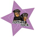 在庫限り DOG スターマグネット【ロットワイラー】輸入雑貨・犬グッズ・犬雑貨
