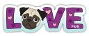 LOVE (Fawn Pug) ypOzAG݁EObYEG݁EpOObY