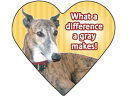 在庫限り DOG ハートマグネット【グレーハウンド2】輸入雑貨・犬グッズ・犬雑貨