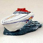 在庫限り　コミカル・ドッグフィギュア　ボディー　【モーターボート】輸入雑貨　犬雑貨　犬グッズ