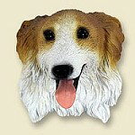 在庫限り　コミカル・ドッグフィギュア　ヘッド　【ボルゾイ】輸入雑貨　犬雑貨　犬グッズ　ボトル人形..