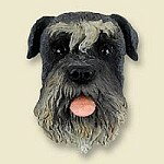 在庫限り　コミカル・ドッグフィギュア　ヘッド　【シュナウザー/Uncrop】輸入雑貨　犬雑貨　犬グッズ..