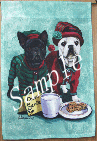 在庫限り　ガーデンフラッグ【フレンチ・ブルドッグ】輸入雑貨　犬雑貨　犬グッズ