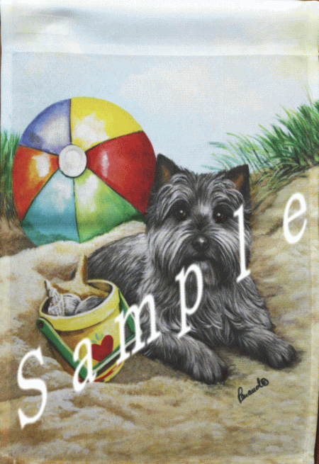 在庫限り　ガーデンフラッグ【ケアーンテリア】輸入雑貨　犬雑貨　犬グッズ