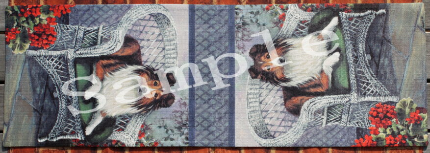 在庫限り　テーブルランナー　【シェットランド・シープドッグ/シェルティ】【Shetland Sheepdog Patio..