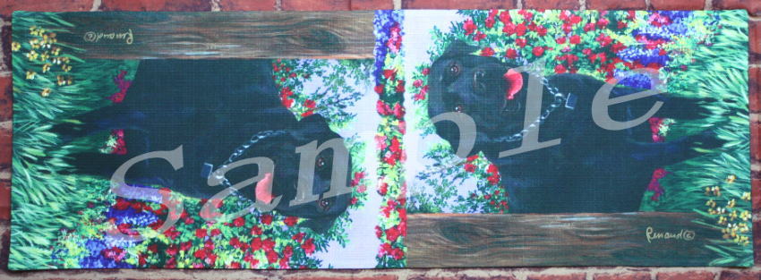 在庫限り　テーブルランナー　【ラブラドール・レトリーバー/黒ラブ】【Black Labrador My Special Pla..