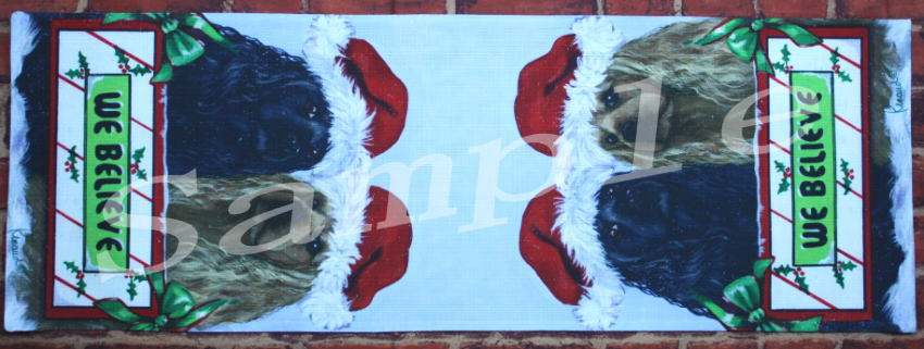 在庫限り　テーブルランナー　【アメリカン・コッカー・スパニエル】【Cocker Spaniel We Believe】輸..