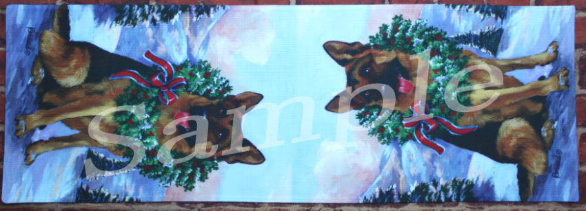 在庫限り　テーブルランナー　【シェパード】【German Shepherd Honor】輸入雑貨　犬雑貨　犬グッズ