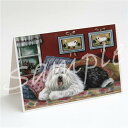 在庫限り グリーティングカード【オールド・イングリッシュ・シープドッグ Sweet Dreams】輸入雑貨 犬雑貨 犬グッズ