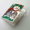 在庫限り クリスマスカード【シーズー Christmas Snowman】輸入雑貨 犬雑貨 犬グッズ