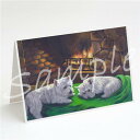 在庫限り グリーティングカード【ウエスト・ハイランド・ホワイト・テリア/ウエスティ A Winter's Night】輸入雑貨 犬雑貨 犬グッズ