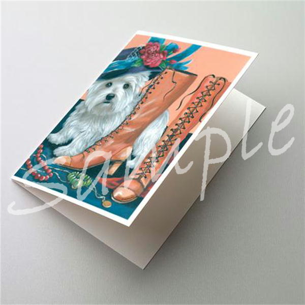 在庫限り　グリーティングカード【ウエスト・ハイランド・ホワイト・テリア/ウエスティ Westie in Mom'..