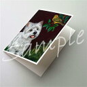 在庫限り グリーティングカード【ウエスト・ハイランド・ホワイト・テリア/ウエスティ Nature】輸入雑貨 犬雑貨 犬グッズ