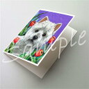 在庫限り グリーティングカード【ウエスト・ハイランド・ホワイト・テリア/ウエスティ Paradise】輸入雑貨 犬雑貨 犬グッズ