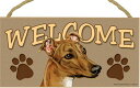 在庫限り ウェルカムボード 【グレーハウンド】輸入雑貨・犬雑貨・犬グッズ