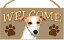 在庫限り ウェルカムボード 【ウィペット】輸入雑貨・犬雑貨・犬グッズ 2,090円