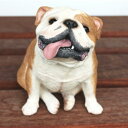 在庫限り フィギュア ドッグ 【ブルドッグ/お座りフォーン】輸入雑貨 犬雑貨 犬グッズ