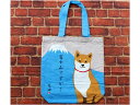 A4トートバッグ ふじやましばたさん【犬雑貨・犬グッズ・柴犬】