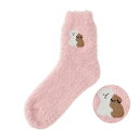 ふわふわルームソックス ブラン&テディ【犬雑貨・犬グッズ・あったかマイクロフランネル・トイプードル・ビション・マルチーズ・ウェスティ】