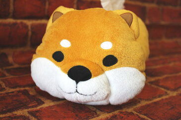 ティッシュカバー もふもふしばたさん【犬雑貨・犬グッズ・柴犬】