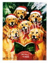 クリスマスカード Ruth【ゴールデン　jingle bell】輸入雑貨　犬雑貨　犬グッズ クリスマス　クリスマスカード　Xmas