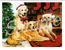 在庫限り クリスマスカード Ruth【ゴールデン Tree】輸入雑貨 犬雑貨 犬グッズ クリスマス クリスマスカード Xmas