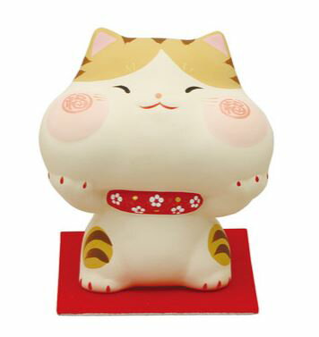 福々ほっぺ猫/トラ 置物 オブジェ 猫雑貨 猫グッズ・縁起もの