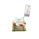 在庫限り ちぎり和紙 夏の贈り物 白熊置物 オブジェ シロクマ雑貨 白くまグッズ