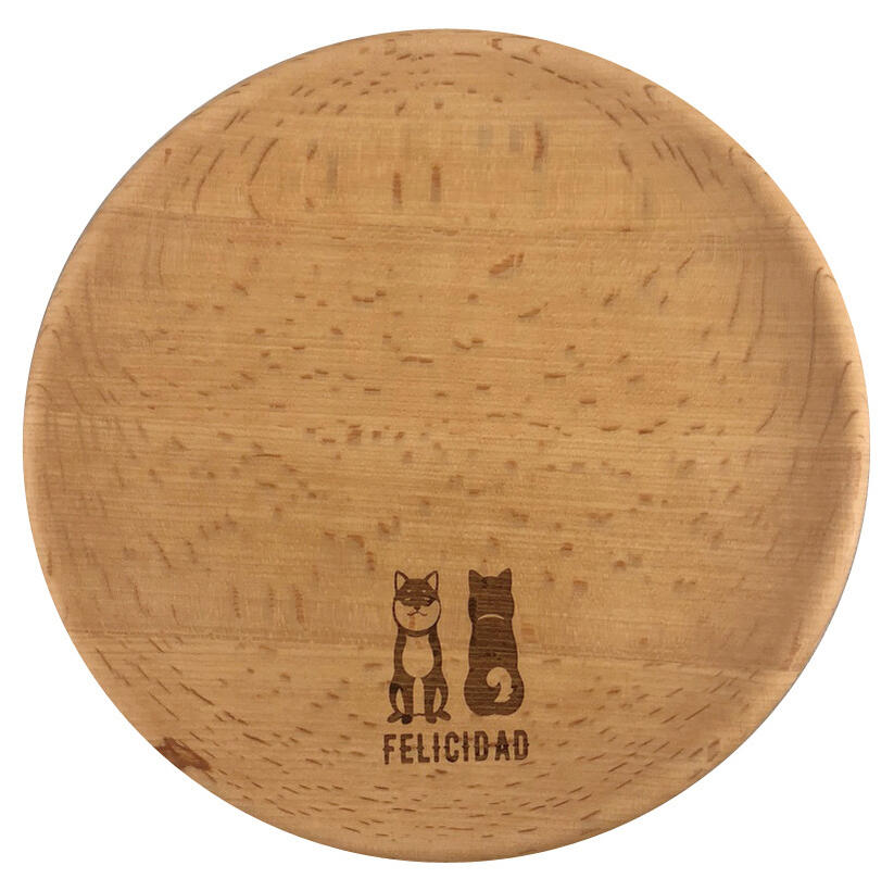 在庫限り　木製食器　プレート(S) 柴犬 【犬雑貨・犬グッズ・柴犬】