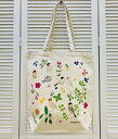 キャンバストートバックM ボタニカル文鳥【鳥 雑貨・ことりグッズ】