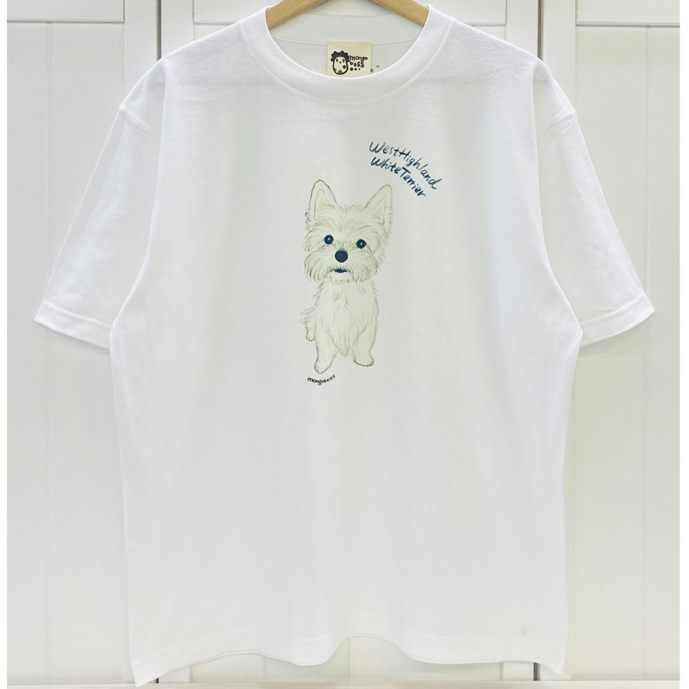 ☆ビックTシャツ☆BIGウエスティ【犬雑貨・ドッググッズ☆ホワイトテリア☆ウェスティ】