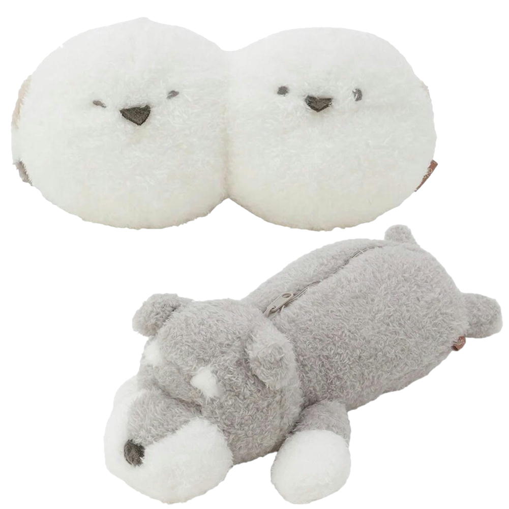 ぬいぐるみペンポーチ　シマエナガ/シュナウザー【犬雑貨・犬グッズ・シマエナガ/ことり/可愛い/プレゼ..