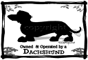 【在庫限り】MCドッグシルエット Tシャツ【ダックスフンド 輸入雑貨 犬雑貨 犬グッズ】