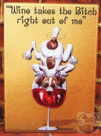 在庫限り　ワインドッグ　カッティングボード【まな板】【ジャックラッセル・テリア　犬雑貨　犬グッズ】