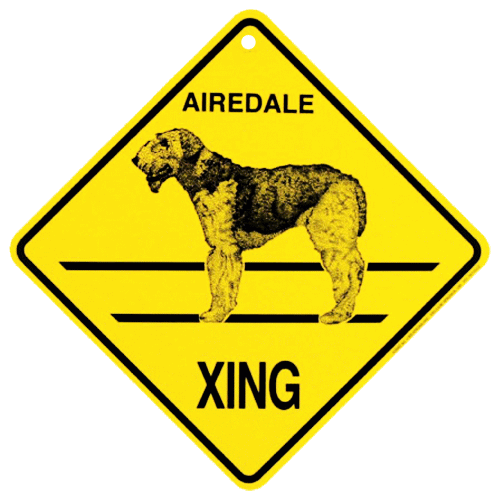 【在庫限り】Xingボード【エアデール】犬雑貨　犬グッズ　輸入雑貨　ウェルカムボード