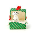 在庫限り 【ダルメシアン】ギフトボックス・オーナメント/グリーンBOX輸入雑貨・犬グッズ・犬雑貨・クリスマス