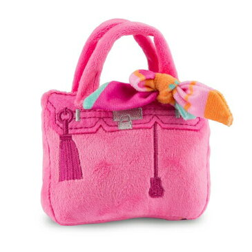 【Haute Diggity Dog】Barkin Bag Toy Pink with Scarf(Rich Bitch)Large(犬用インポートおもちゃ/バーキンバッグトイ L)