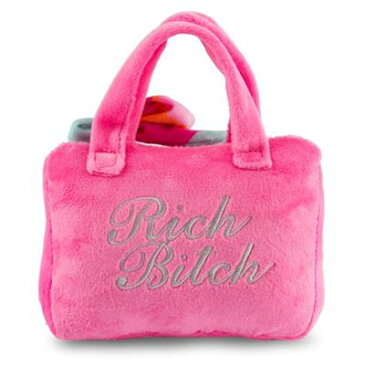 【Haute Diggity Dog】Barkin Bag Toy Pink with Scarf(Rich Bitch)Large(犬用インポートおもちゃ/バーキンバッグトイ L)