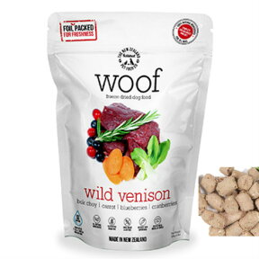 【NewZealand Natural PetFood】WOOF Venison ワフ フリーズドライドッグフード ワイルドベニソン280g(犬用総合栄養食）【RSL】ニュージーランドナチュラルペットフード （高たん白質・低カロリー・低アレルゲンな鹿肉が主原料）