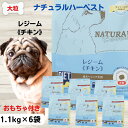 【最大11%OFF】ナチュラルハーベスト ドッグフード 無添加 肥満 犬 食事療法食 ダイエット 送料無料 ナチュラルハーベスト レジーム チキン1.1g×6袋...