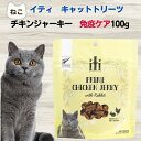 限定10%OFFクーポン猫 無添加 おやつ サプリメント イティ トリーツ チキンジャーキー 免疫ケア 100g