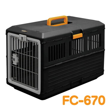 【ポイント3倍!24日22時〜】折りたたみ ペットキャリー FC-670送料無料 犬 猫 キャリー コンテナ ハードキャリー ハードケース 折り畳み キャリーバッグ キャリーケース プラスチック ドライブ アイリスオーヤマ BFP20