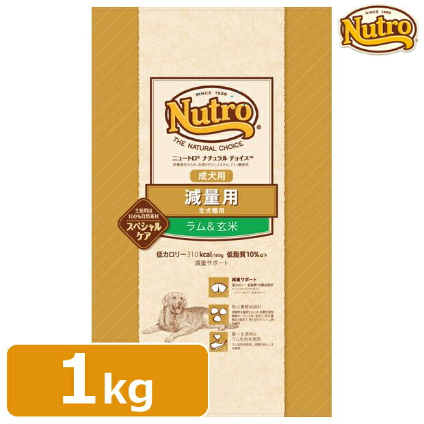 ニュートロ ナチュラルチョイス 減量用 成犬用 ラム＆玄米 1kg 全犬種用 成犬(生後8ヶ月以上) nutro 犬 フード ドライ ドッグフード ペットフード ライト 肥満 低脂質 低カロリー [4562358786846]【D】のサムネイル