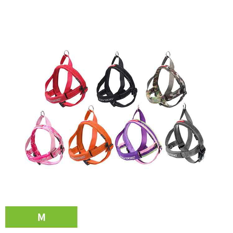 【最大400円クーポン！くらしにプラス】EZYDOG クイックハーネス M ハーネス 中型犬 簡単 胴輪 丈夫 歩..
