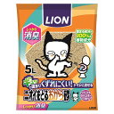 楽天Pet館〜ペット館〜【店内ほぼP3倍＆最大3,000円オフ先着クーポン配布！25日迄】 LION ニオイをとるおから砂 5L 猫砂 ネコ砂 固まる猫砂 トイレに流せる ライオン商事 ライオンペット Pet館 ペット館 楽天 通販