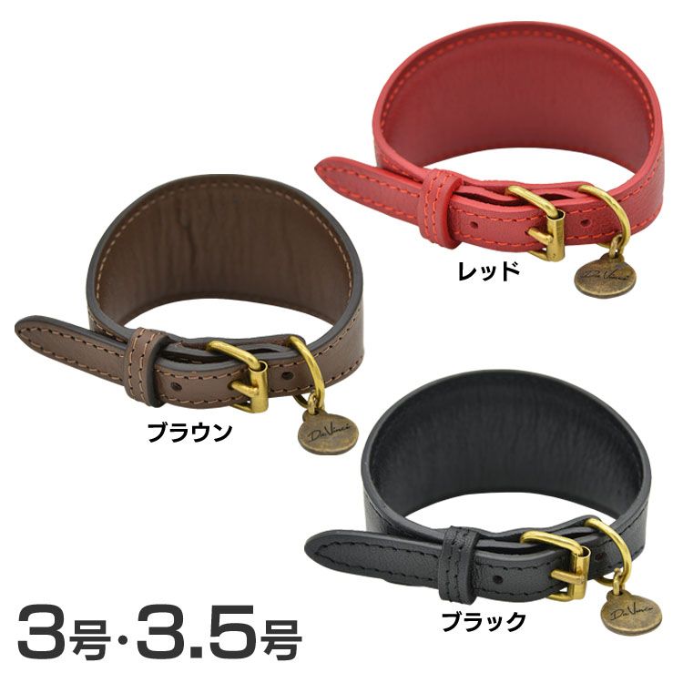 Anna leather greyhound collar AiU[O[nEhJ[  LDV106   p {v J[ X^CbV f ~js C^O nuT C^A 3 3.5 uE bh ubN TC  B 