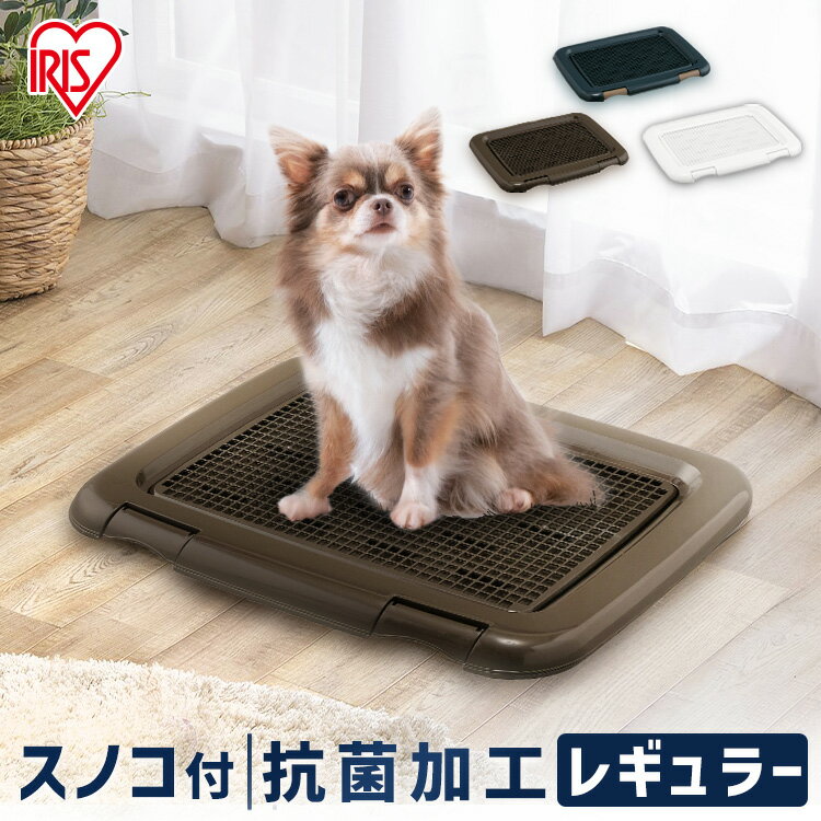 犬 トイレ トレー メッシュすのこ付き フチもれしにくい トレーニングペットトレー レギュラー 幅48.5cm FTT-485 ひっかき防止 飛び散り防止 いぬ アイリスオーヤマ[KDEAL15]