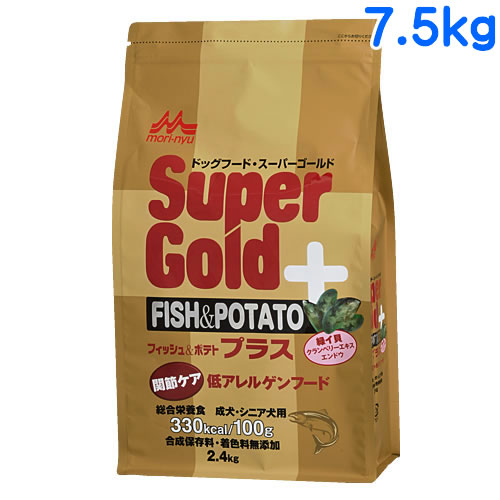 森乳サンワールド スーパーゴールド フィッシュ＆ポテトプラス 関節ケア 7.5kg