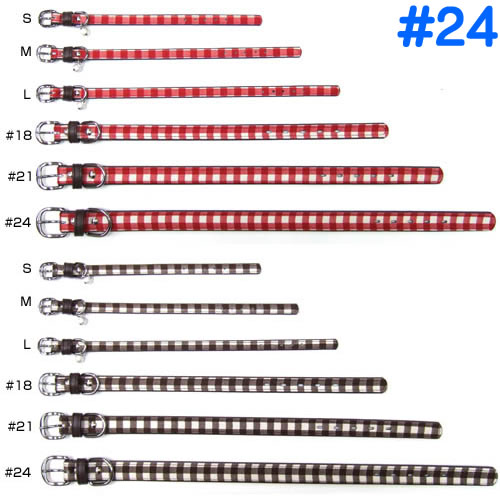 【抽選で最大100%ポイントバック！】 岡野製作所 プリティーチェックカラー #24 (レッド、ブラウン)